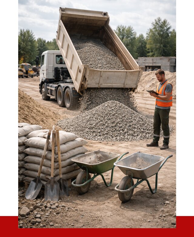 Доставка нерудных материалов в Карасуке от 1219 руб. | ПРОНЕРУДКск