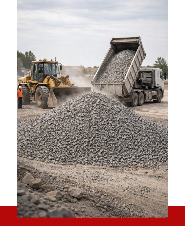 Купить щебень с доставкой в Карасуке от 2539 руб. | ПРОНЕРУДКск