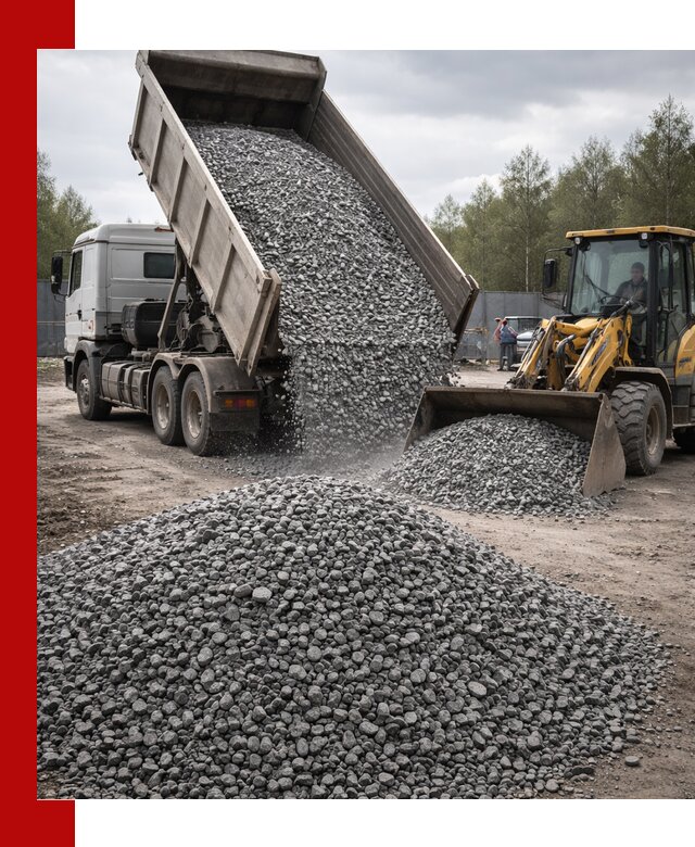 Доставка и продажа щебня гранитного в Карасуке