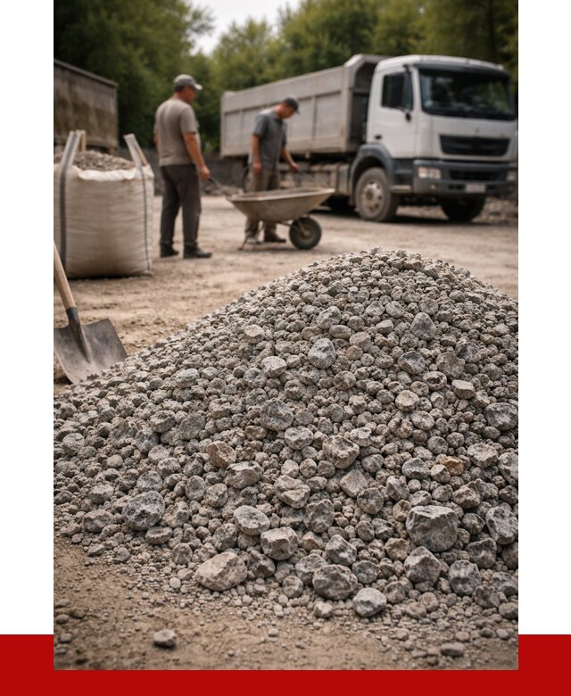 Гранитный щебень фракция 20-40 в Карасуке от 3250 руб. ПРОНЕРУДКск