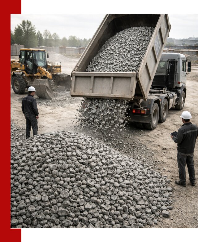 Доставка гранитного щебня фракции 20-40 в Карасуке