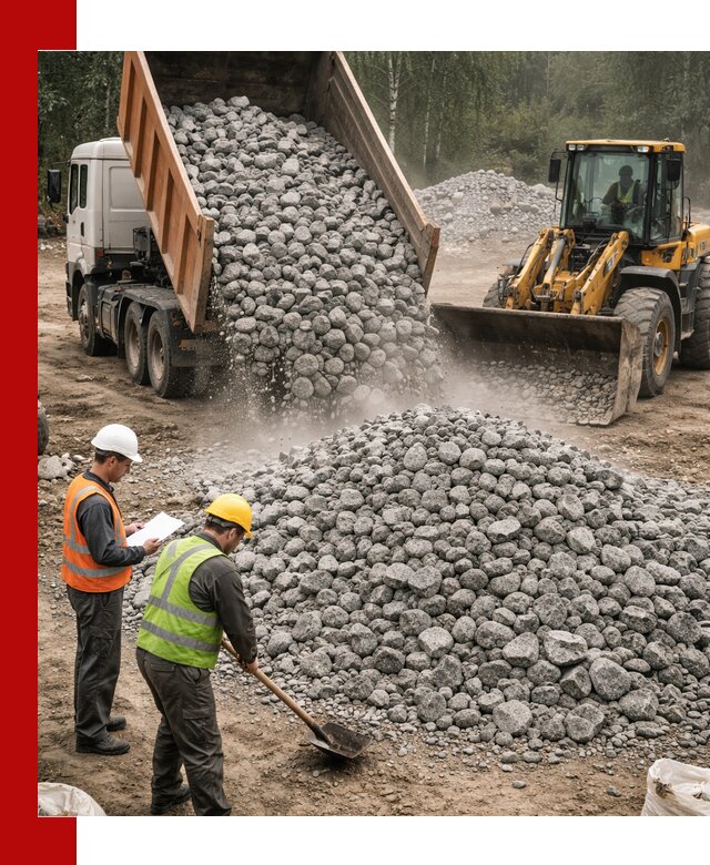 Гранитный щебень фракция 70-150 доставка в Карасуке