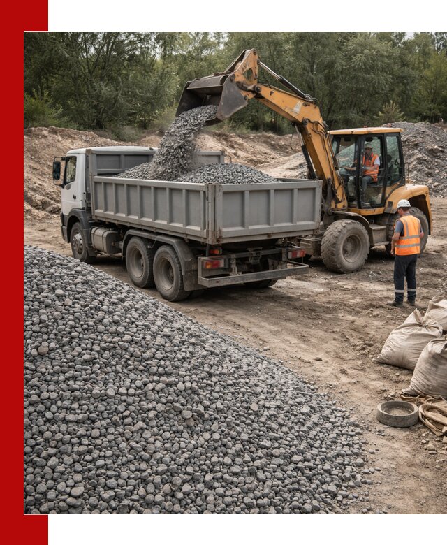 Доставка гравийного щебня в Карасуке оптом и в розницу