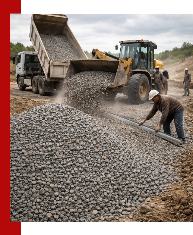 Гравийный щебень фракция 5-20 с доставкой в Карасуке