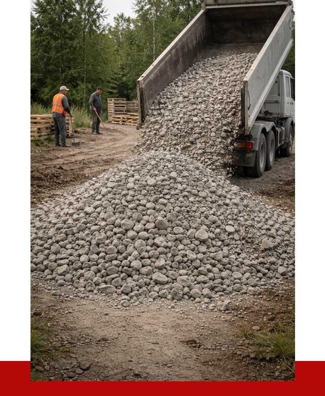 гравийный щебень фракция 70-120 в Карасуке от 2488 р. ПРОНЕРУДКск