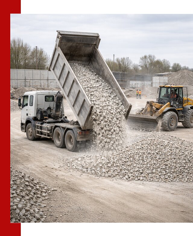 Доставка и продажа известнякового щебня в Карасуке
