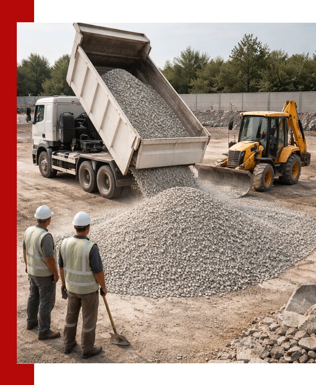 Купить известняковый щебень фракции 5–10 мм с доставкой в Карасуке