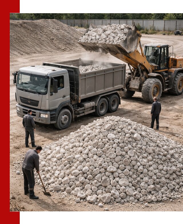 Известняковый щебень фракция 70–150 с доставкой в Карасуке