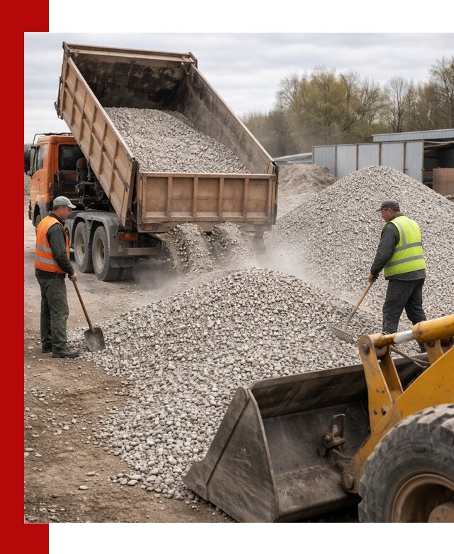 Доломитовый щебень фракции 5-20 с доставкой в Карасуке