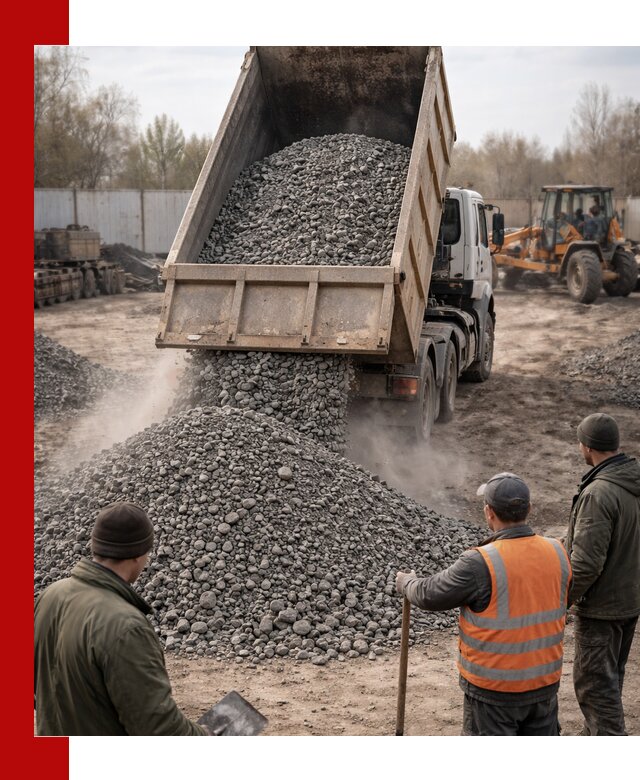 Доставка шлакового щебня в удобные сроки по выгодной цене в Карасуке