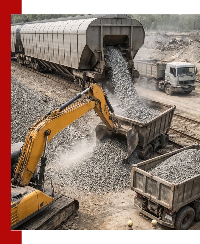 Доставка железнодорожного щебня в Карасуке крупными партиями быстрого отгруза