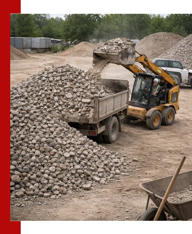 Доставка вторичного щебня в Карасуке для строительных работ