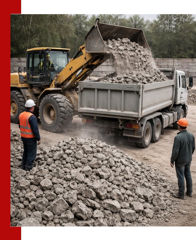 Вторичный щебень фракция 70–150 в Карасуке с доставкой