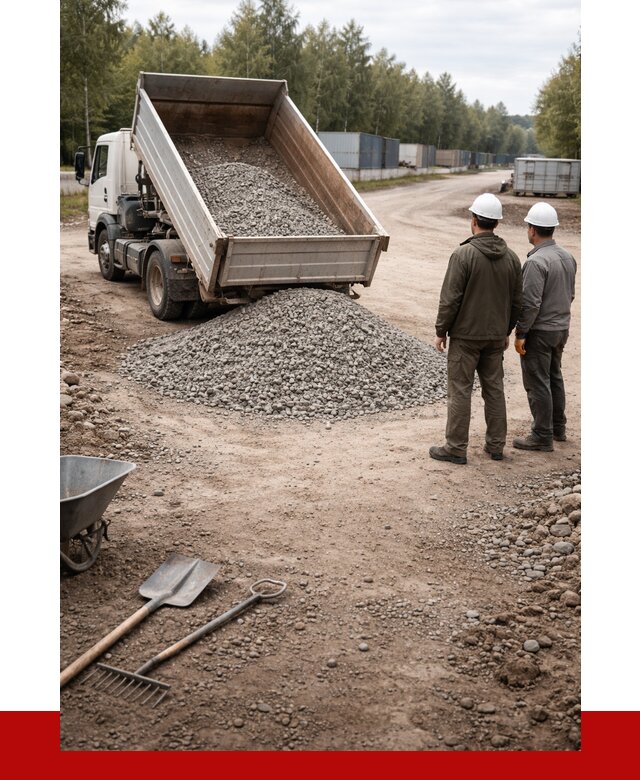 Бетонный щебень фракция 5-20 в Карасуке от 3250 р., ПРОНЕРУДКск