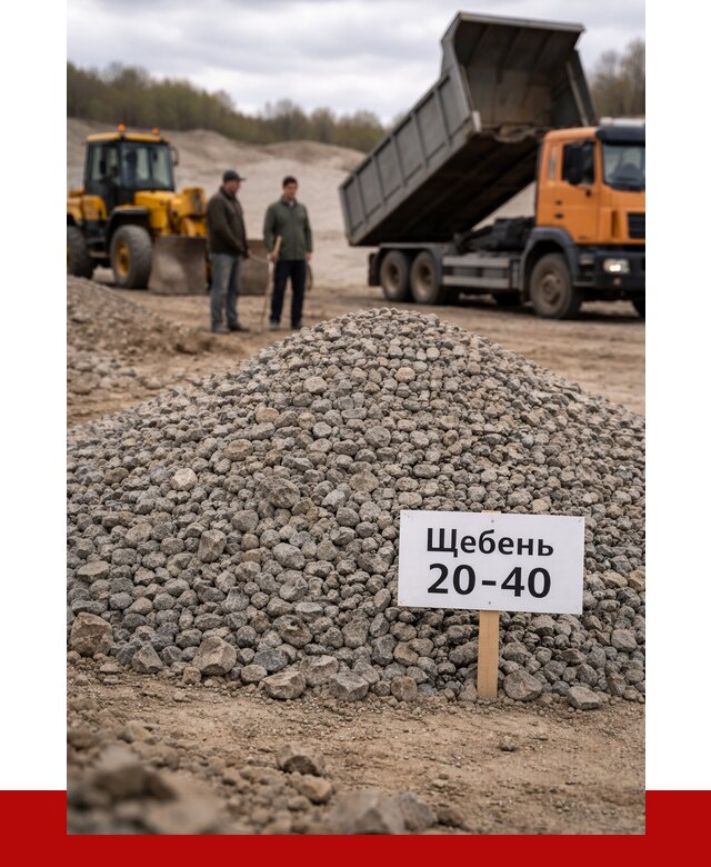 Бетонный щебень фракция 20-40 в Карасуке от 2488 р. | ПРОНЕРУДКск