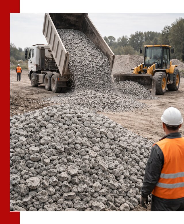 Доставка бетонного щебня фракции 20-40 в Карасуке