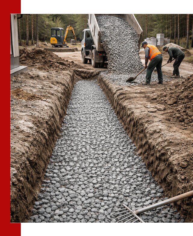 Щебень для дренажа с доставкой в Карасуке высокого качества