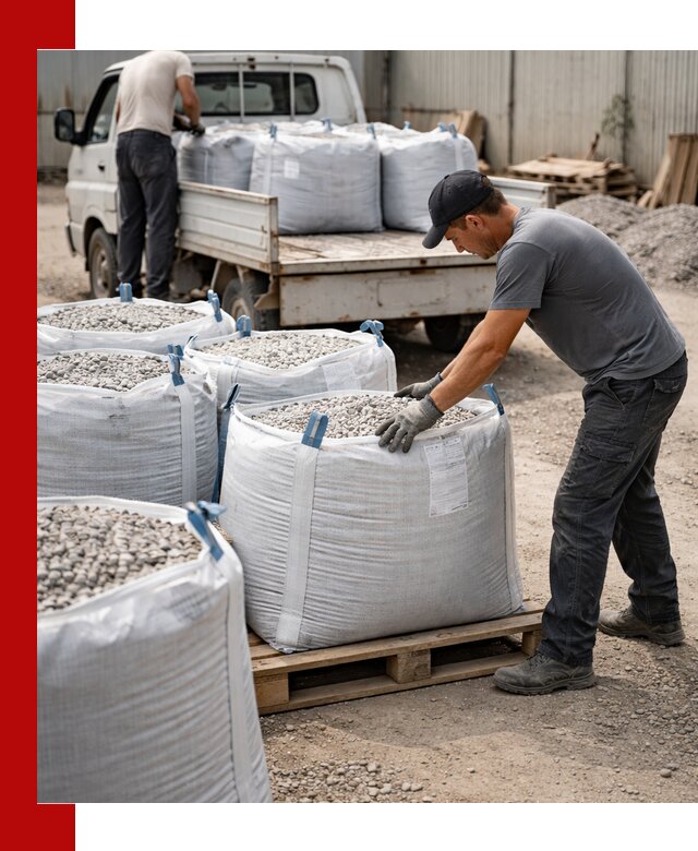 Доставка щебня в мешках по выгодным ценам в Карасуке