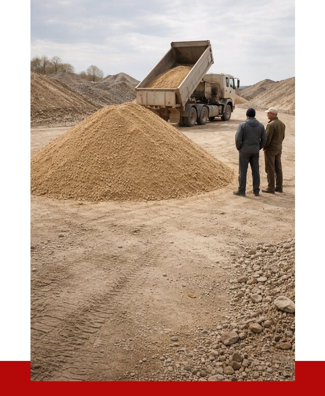 Карьерный песок крупнозернистый в Карасуке от 8633 р | ПРОНЕРУДКск