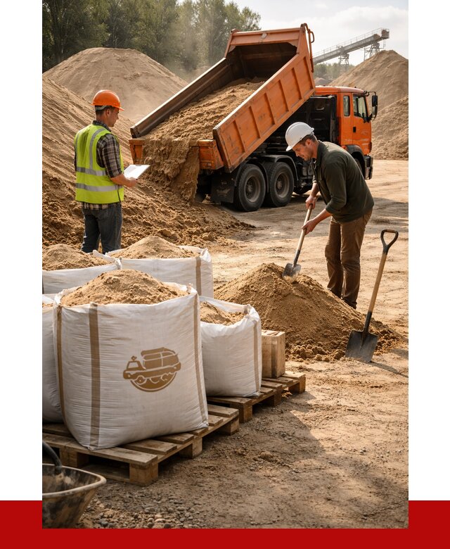 Строительный песок в Карасуке от 2235 р. с доставкой, ПРОНЕРУДКск