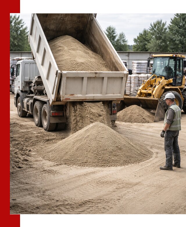 Поставка и доставка песка для бетона в Карасуке