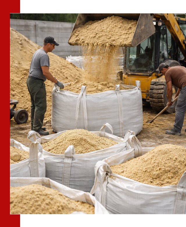 Поставка качественного песка для кладки в Карасуке