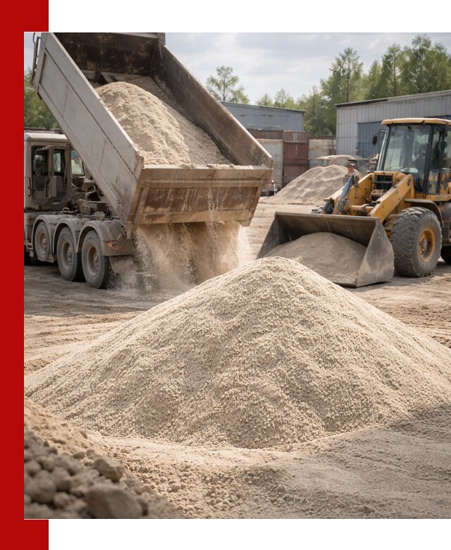 Кварцевый песок с доставкой в Карасуке для строительных работ