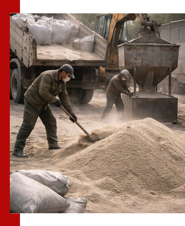 Кварцевый песок для пескоструя в Карасуке — доставка и качество