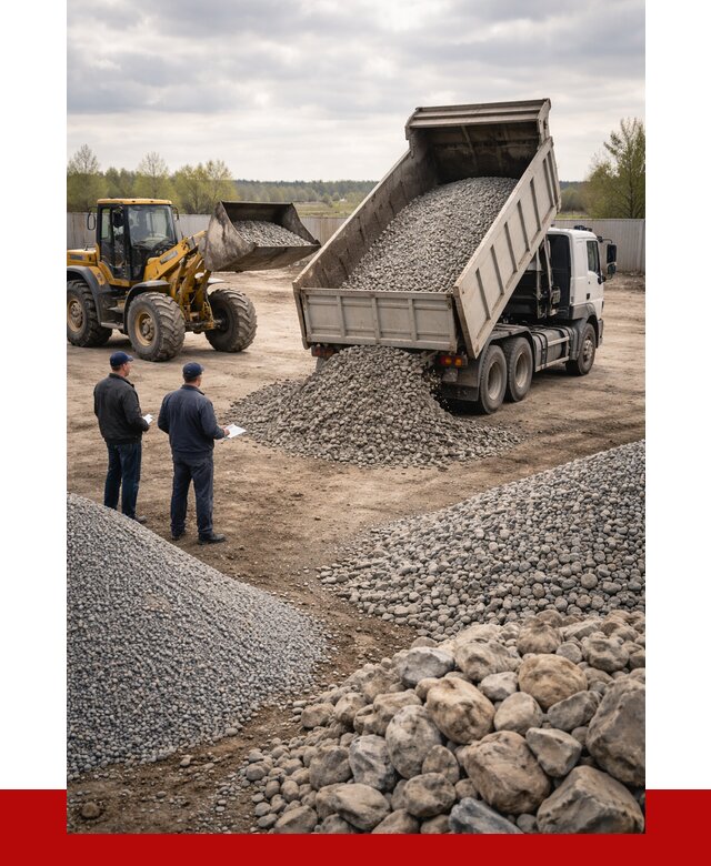 Гравий и камень с доставкой в Карасуке от 4266 р. - ПРОНЕРУДКск