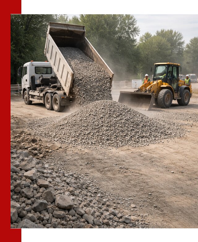 Гравий фракция 5–20 доставка в Карасуке оптом и в розницу