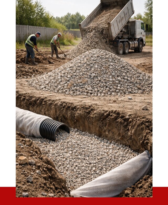 Гравий для дренажа в Карасуке от 2235 р., доставка ПРОНЕРУДКск