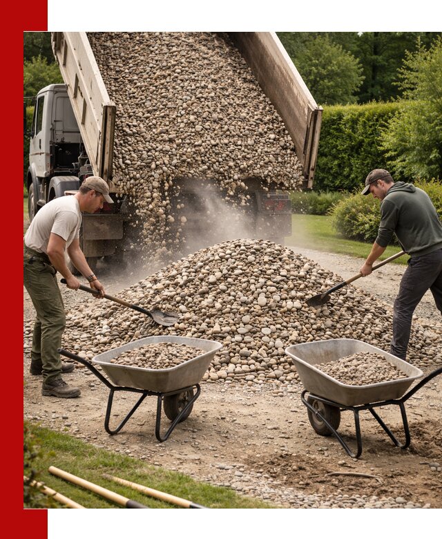 Доставка и продажа декоративной гальки в Карасуке