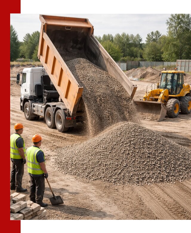 Доставка щебёночно-песчаной смеси ЩПС С7 в Карасуке