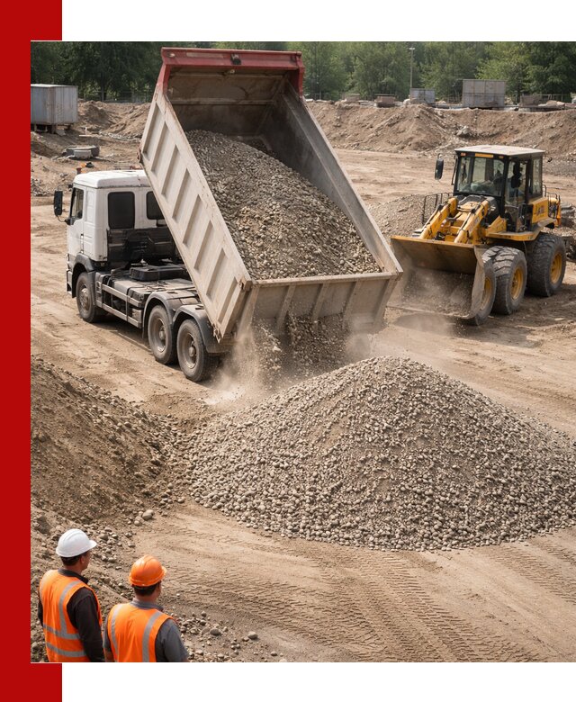 Щебень с песком (ЩГПС С2) с доставкой в Карасуке