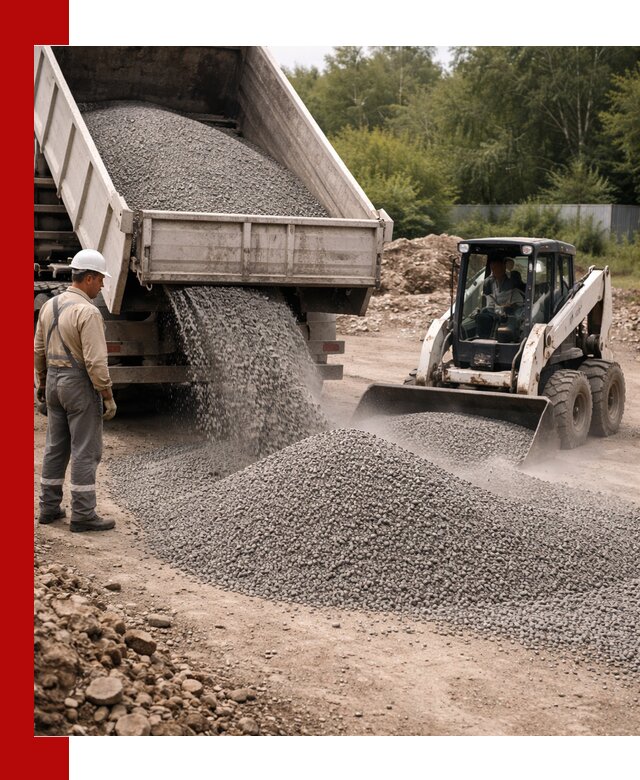 Доставка гравийного отсева 0-5 в Карасуке оптом и в розницу