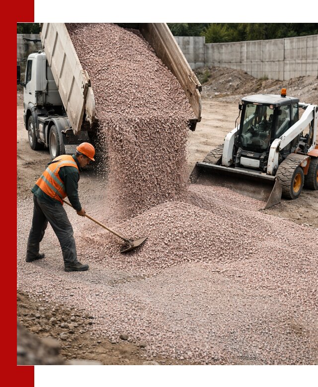 Крошка розовый гранит с доставкой в Карасуке от производителя