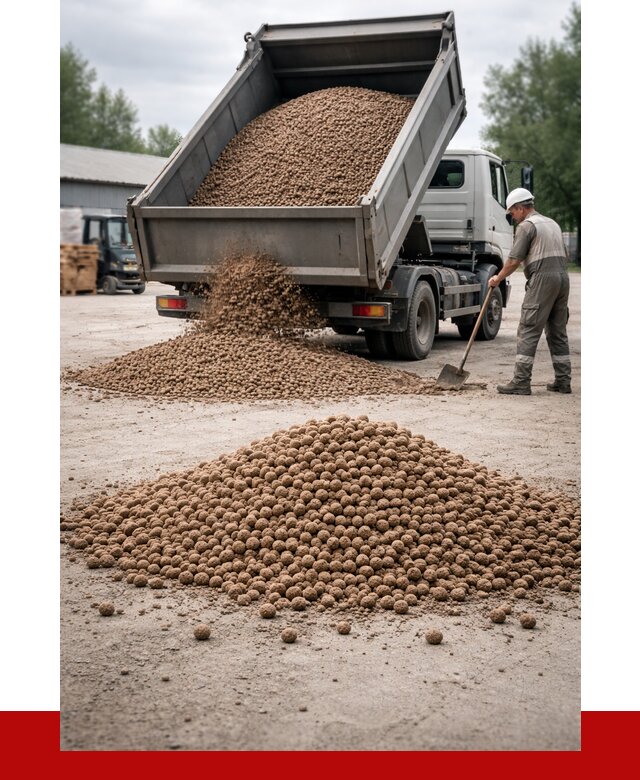 Керамзит с доставкой в Карасуке от 4266 р. за м3 | ПРОНЕРУДКск