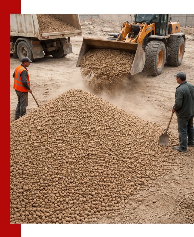 Керамзит фракция 10-20 с доставкой в Карасуке