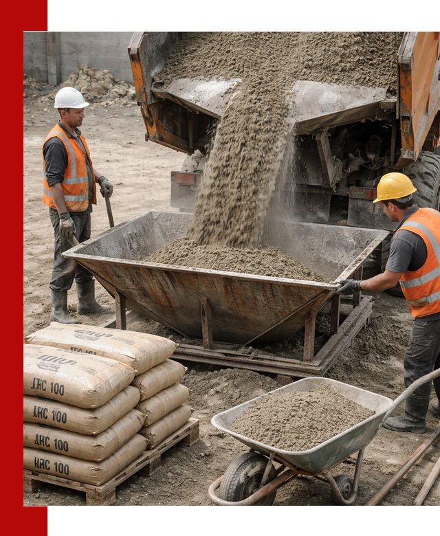 Доставка цементно-песчаной смеси М100 в Карасуке