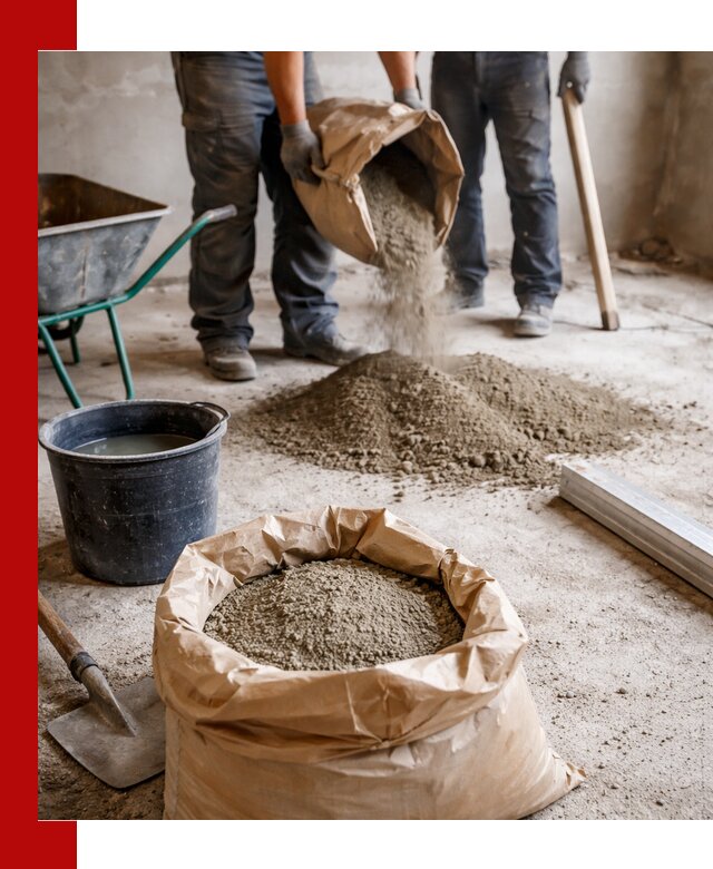 Доставка сухой смеси для стяжки в Карасуке