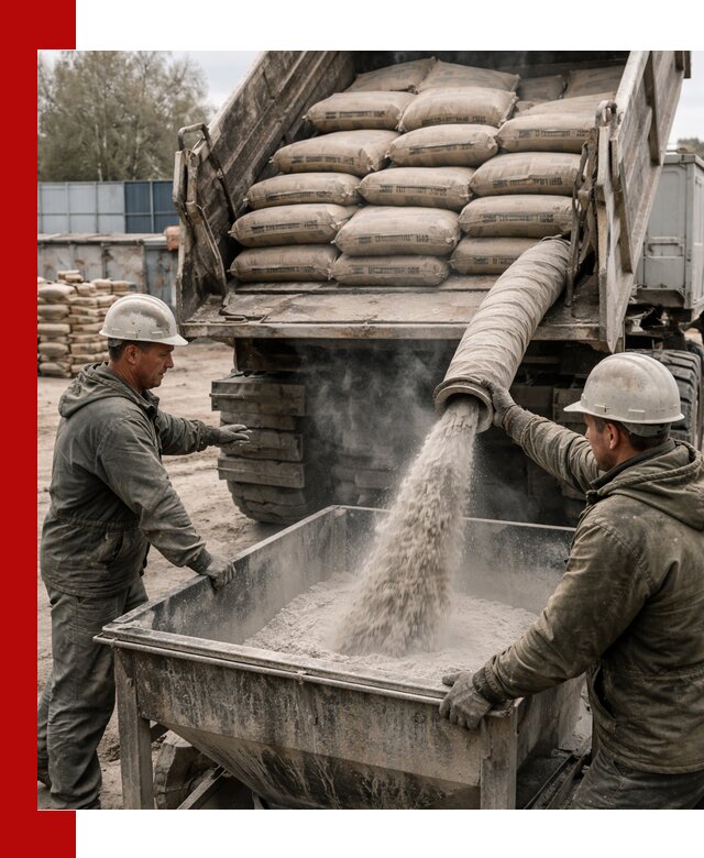 Доставка цемента М400 в Карасуке оптом и в розницу