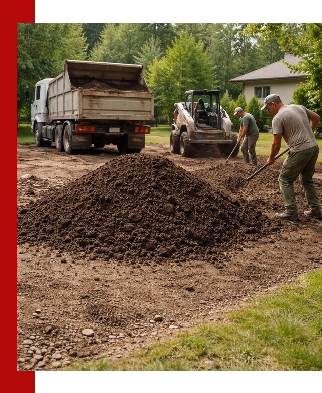 Доставка и укладка грунта для газона в Карасуке