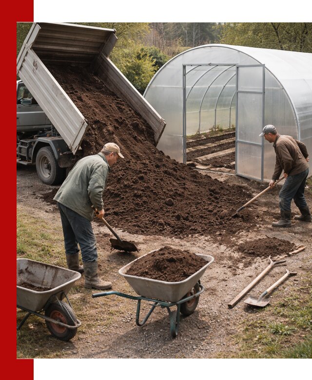 Грунт для теплицы с доставкой в Карасуке — плодородный субстрат под растения