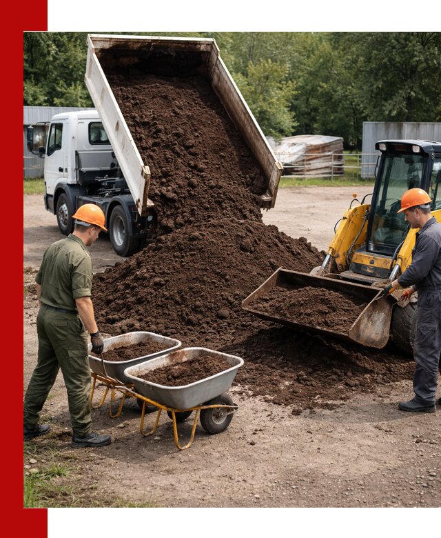 Доставка торфо-земляной смеси в Карасуке для огорода и ландшафта