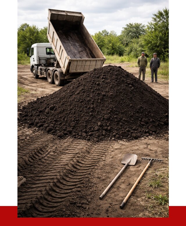 Купить чернозем навалом в Карасуке от 1219 р. за куб | ПРОНЕРУДКск