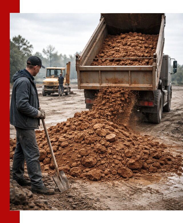 Глина для засыпки в Карасуке с доставкой самосвалами