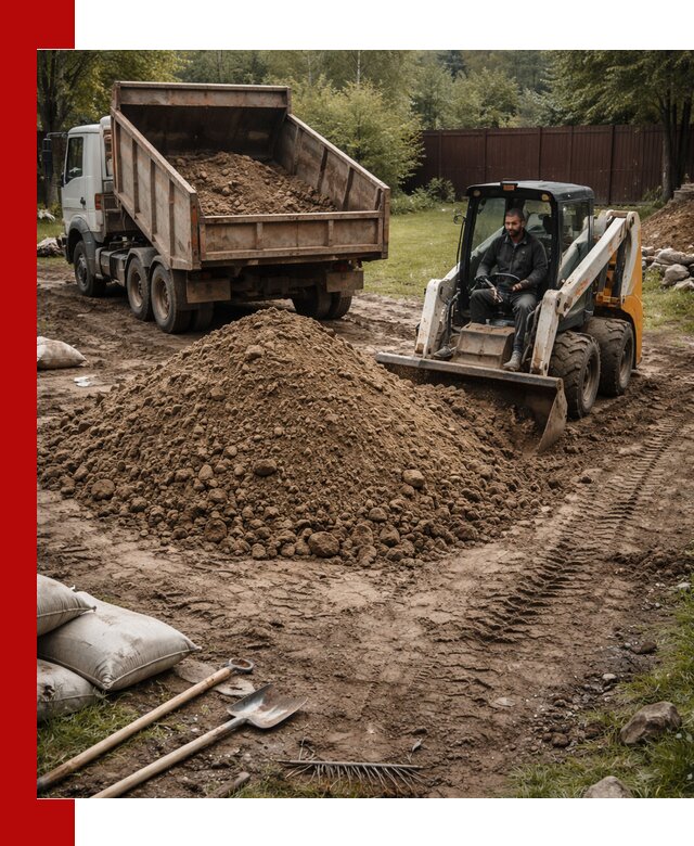 Суглинок для планировки участков в Карасуке с доставкой и выгрузкой