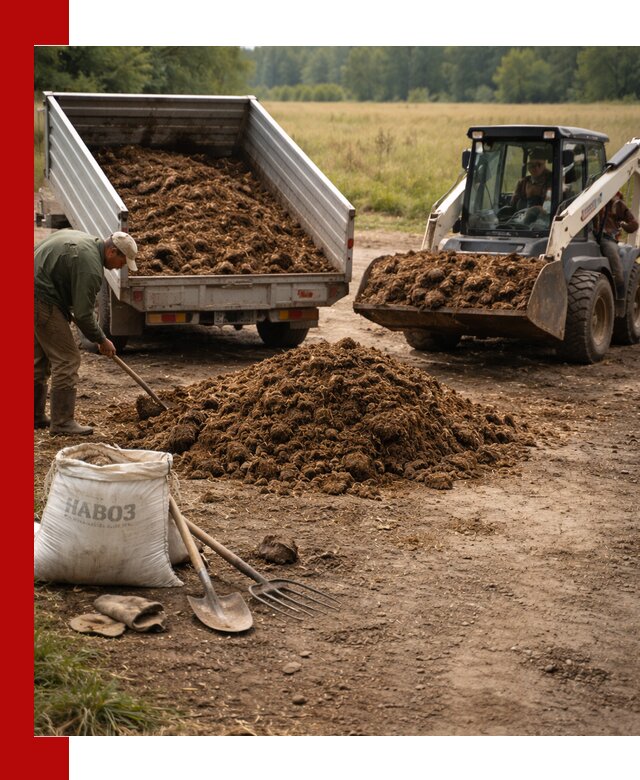 Доставка конского навоза в Карасуке с разгрузкой и доставкой на объект