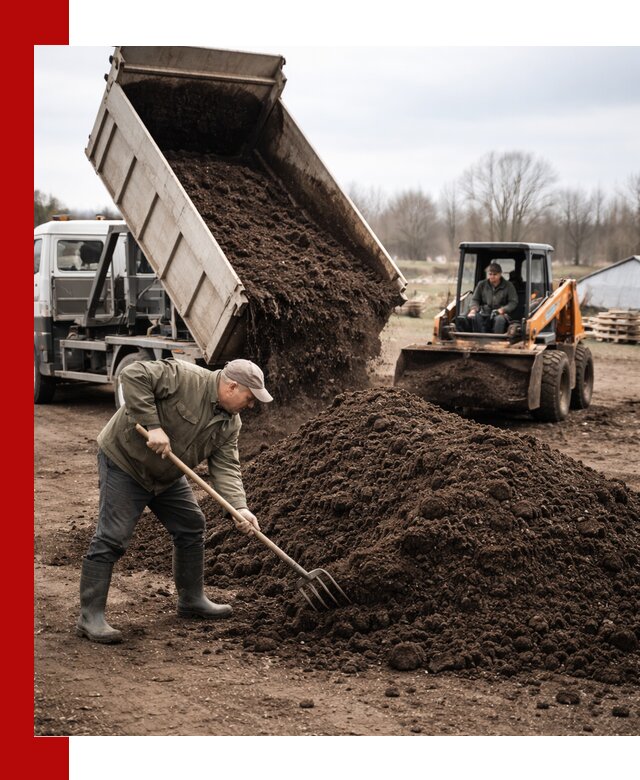 Доставка и продажа перегноя в Карасуке быстро и дешево