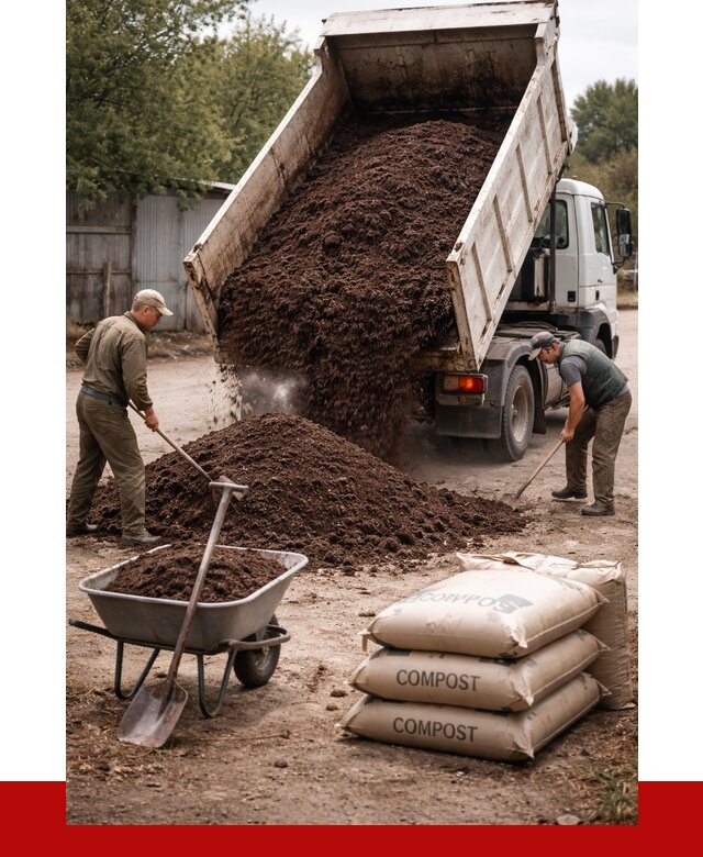 Купить компост в Карасуке от 4266 р. за куб с доставкой | ПРОНЕРУДКск
